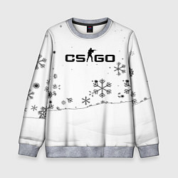 Детский свитшот Cs go зимний стиль лого