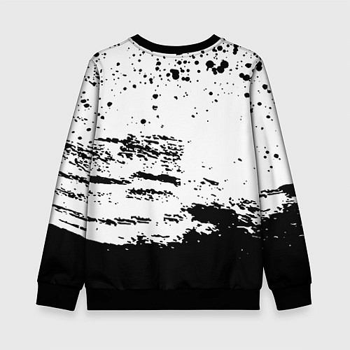 Детский свитшот Deathloop чёрные краски / 3D-Черный – фото 2