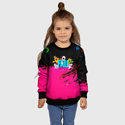 Свитшот детский Fall Guys kids color, цвет: 3D-черный — фото 2