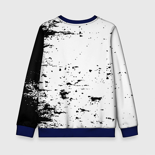 Детский свитшот Half life краски текстура / 3D-Синий – фото 2