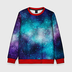 Свитшот детский Космические туманности, цвет: 3D-красный