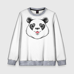 Свитшот детский Влюблённый панда, цвет: 3D-меланж