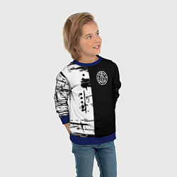 Свитшот детский Silent hill краски текстура гейм, цвет: 3D-синий — фото 2