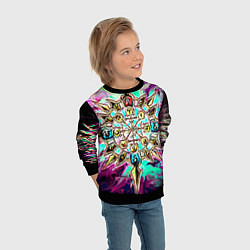Свитшот детский Колесо фортуны, цвет: 3D-черный — фото 2