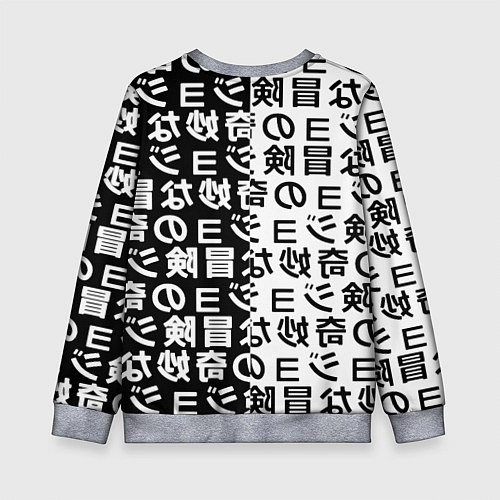 Детский свитшот Jojo anime pattern / 3D-Меланж – фото 2