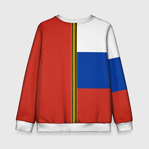 Детский свитшот Россия и СССР / 3D-Белый – фото 2