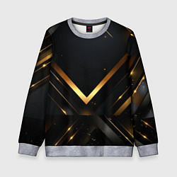 Детский свитшот Gold luxury black abstract