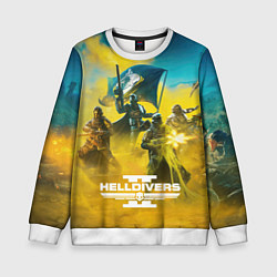 Свитшот детский Helldivers 2: Battle, цвет: 3D-белый