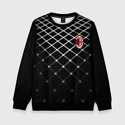 Свитшот детский Милан футбольный клуб, цвет: 3D-черный