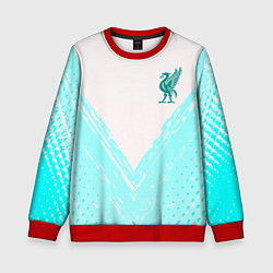 Свитшот детский Liverpool logo texture fc, цвет: 3D-красный