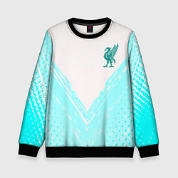 Свитшот детский Liverpool logo texture fc, цвет: 3D-черный