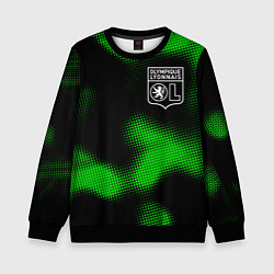 Свитшот детский Lyon sport halftone, цвет: 3D-черный