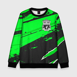 Свитшот детский Liverpool sport green, цвет: 3D-черный