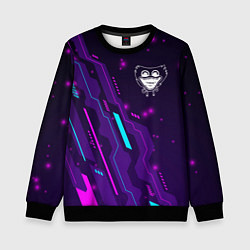 Детский свитшот Poppy Playtime neon gaming