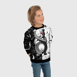 Свитшот детский Monokuma - Danganronpa, цвет: 3D-черный — фото 2