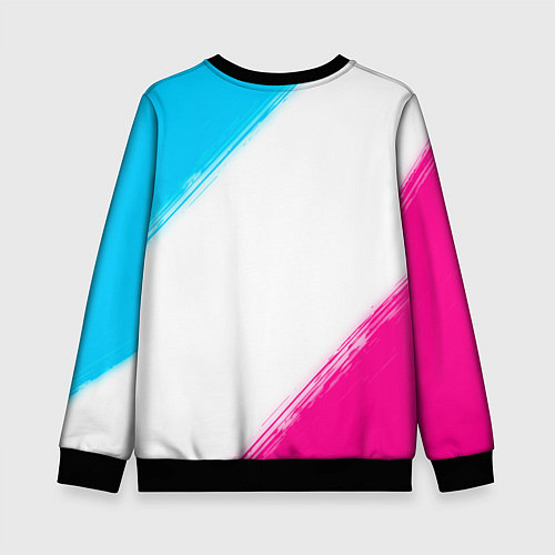 Детский свитшот Juventus neon gradient style / 3D-Черный – фото 2