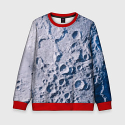 Свитшот детский Кратеры на Луне - star dust, цвет: 3D-красный