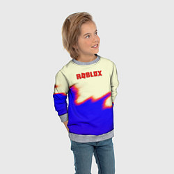 Свитшот детский Roblox краски текстура game, цвет: 3D-меланж — фото 2