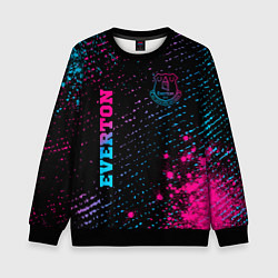 Детский свитшот Everton - neon gradient вертикально