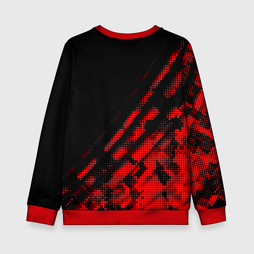 Детский свитшот Benfica sport grunge / 3D-Красный – фото 2