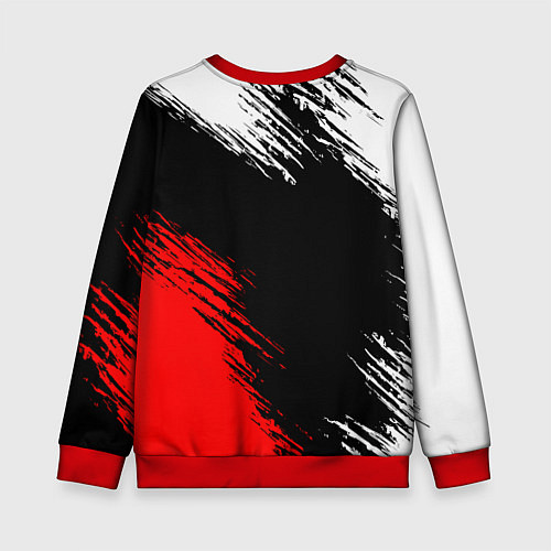 Детский свитшот Дикая охота и знаки / 3D-Красный – фото 2