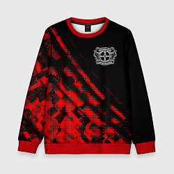Свитшот детский Bayer 04 sport grunge, цвет: 3D-красный