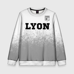 Детский свитшот Lyon sport на светлом фоне посередине