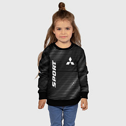 Свитшот детский Mitsubishi sport metal, цвет: 3D-черный — фото 2