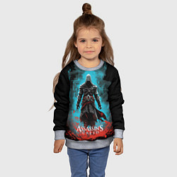 Свитшот детский Assassins creed подводный город, цвет: 3D-меланж — фото 2
