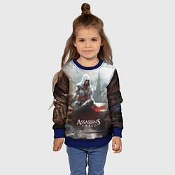 Свитшот детский Assassins creed poster game, цвет: 3D-синий — фото 2
