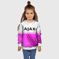 Свитшот детский Ajax pro football посередине, цвет: 3D-белый — фото 2