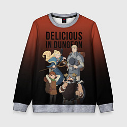 Свитшот детский Delicious in Dungeon, цвет: 3D-меланж