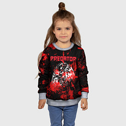 Свитшот детский Predator blood, цвет: 3D-меланж — фото 2