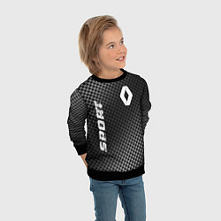 Свитшот детский Renault sport carbon, цвет: 3D-черный — фото 2