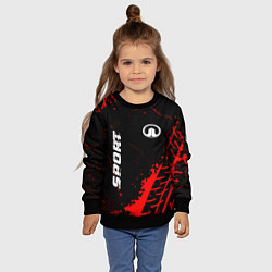 Свитшот детский Great Wall red sport tires, цвет: 3D-черный — фото 2