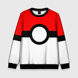 Свитшот детский Pokeball texture, цвет: 3D-черный