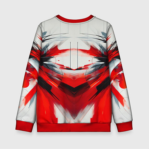 Детский свитшот Абстракция кчб / 3D-Красный – фото 2