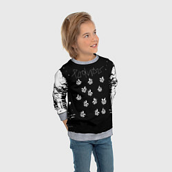 Свитшот детский Pyrokinesis хип-хоп, цвет: 3D-меланж — фото 2