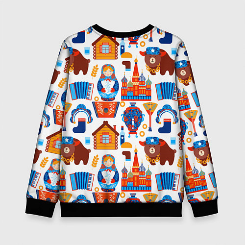 Детский свитшот Русские народные традиции / 3D-Черный – фото 2