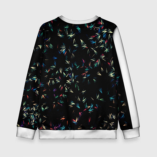 Детский свитшот Симфония перьев / 3D-Белый – фото 2