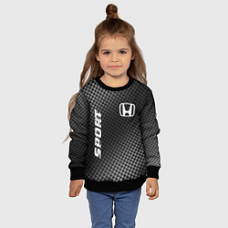 Свитшот детский Honda sport carbon, цвет: 3D-черный — фото 2