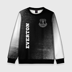 Свитшот детский Everton sport на темном фоне вертикально, цвет: 3D-черный