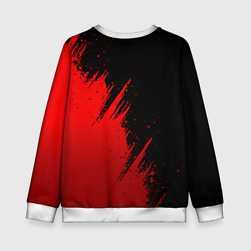 Детский свитшот СССР - черно-красный / 3D-Белый – фото 2