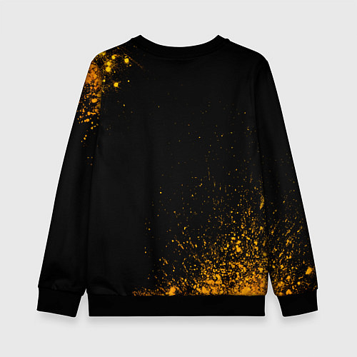 Детский свитшот Ajax - gold gradient / 3D-Черный – фото 2