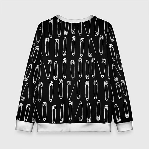Детский свитшот Punk pins / 3D-Белый – фото 2