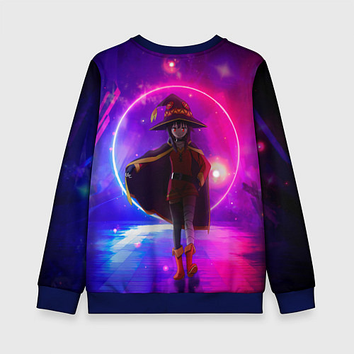Детский свитшот Konosuba Мэгумин cute / 3D-Синий – фото 2