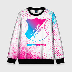 Свитшот детский Hoffenheim neon gradient style, цвет: 3D-черный