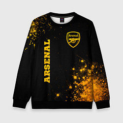 Детский свитшот Arsenal - gold gradient вертикально