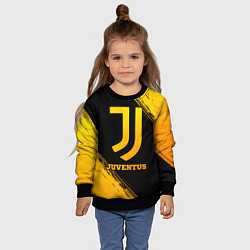 Свитшот детский Juventus - gold gradient, цвет: 3D-черный — фото 2