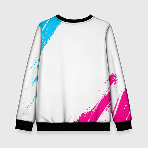 Детский свитшот West Ham neon gradient style / 3D-Черный – фото 2